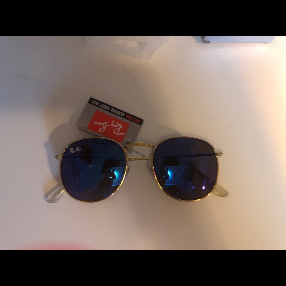 RAYBAN ROUND SUN GLASSES